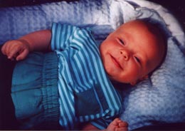 Jules en bleu le 30 juillet 2000